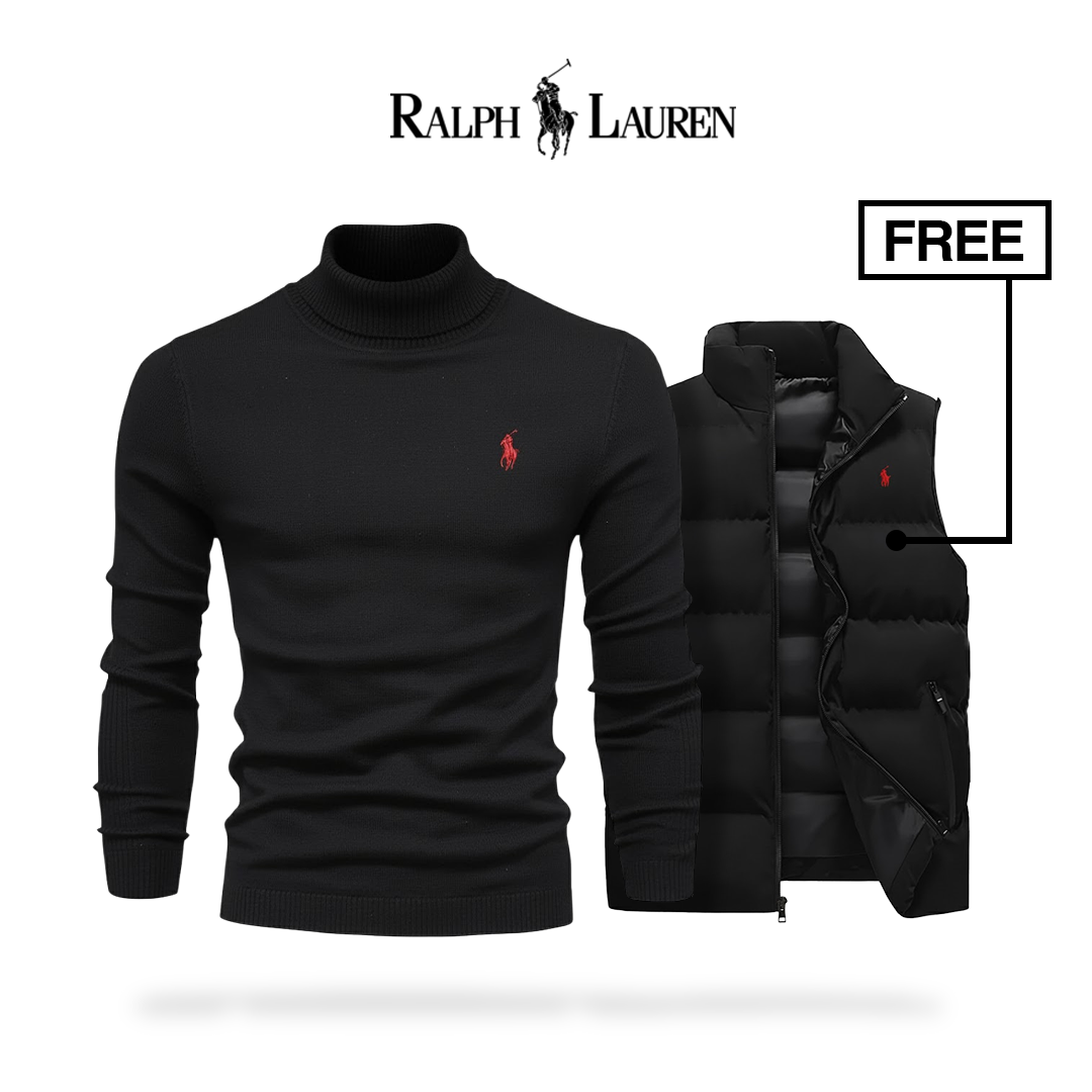 Ralph Lauren | Premium sweater + gratis vestjakke