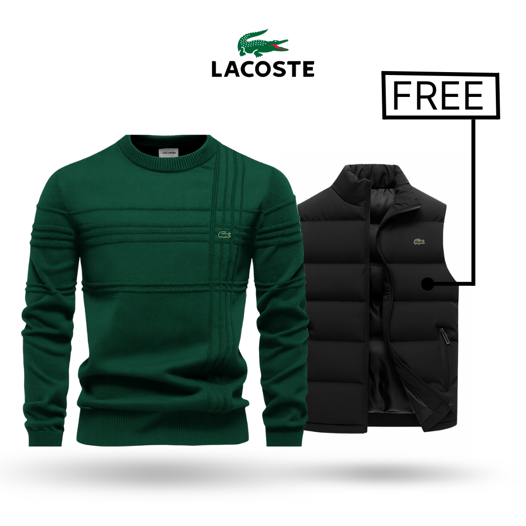 LACOSTE | プレミアムセーター + スタイリッシュなベスト 無料