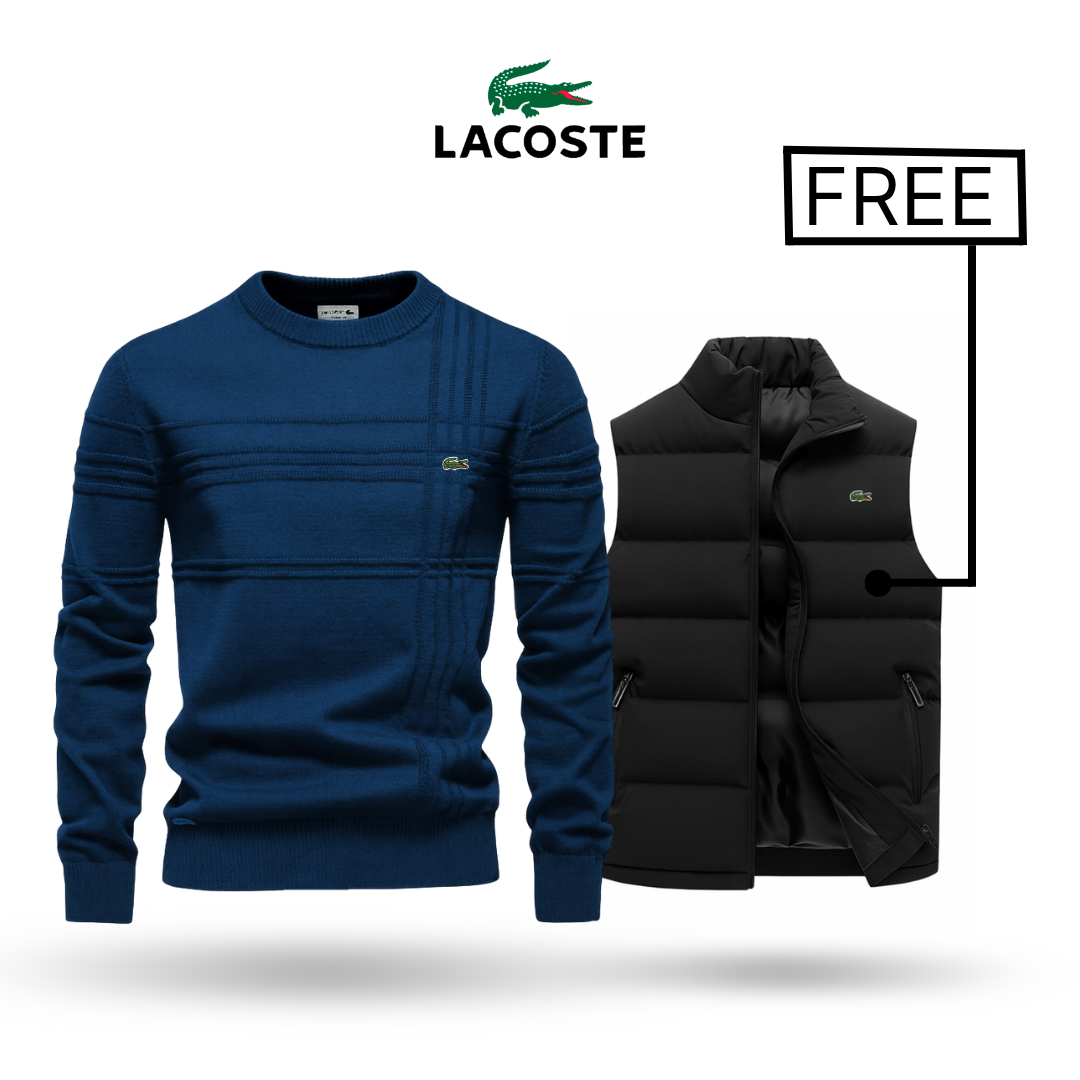 LACOSTE | プレミアムセーター + スタイリッシュなベスト 無料