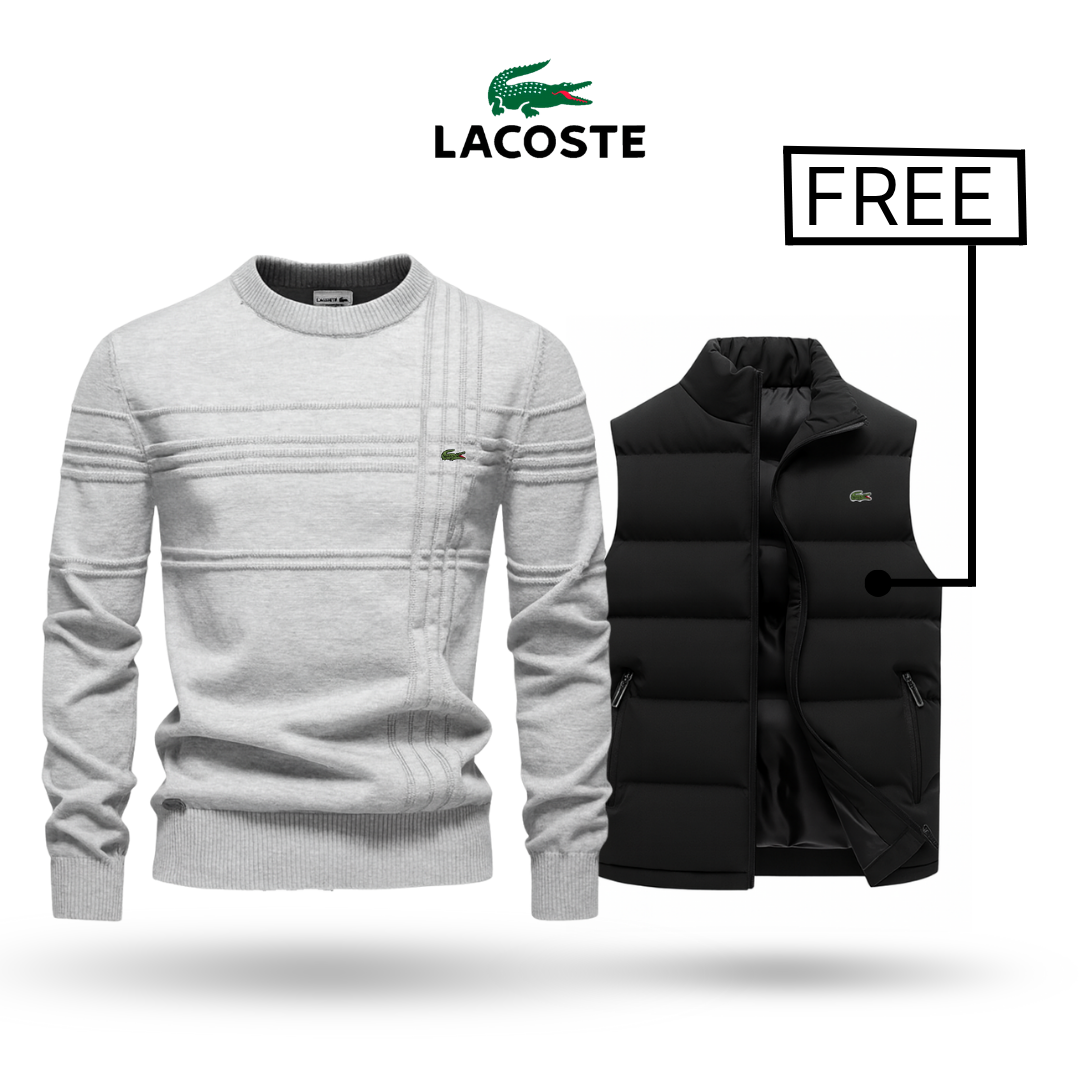 LACOSTE | プレミアムセーター + スタイリッシュなベスト 無料