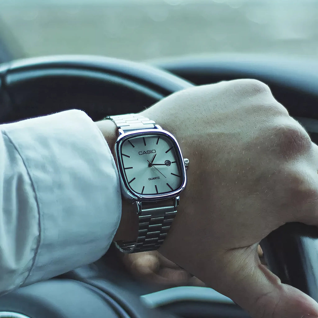 Reloj lujoso CASIO de 36 mm - Resistente al agua | Acero transferido