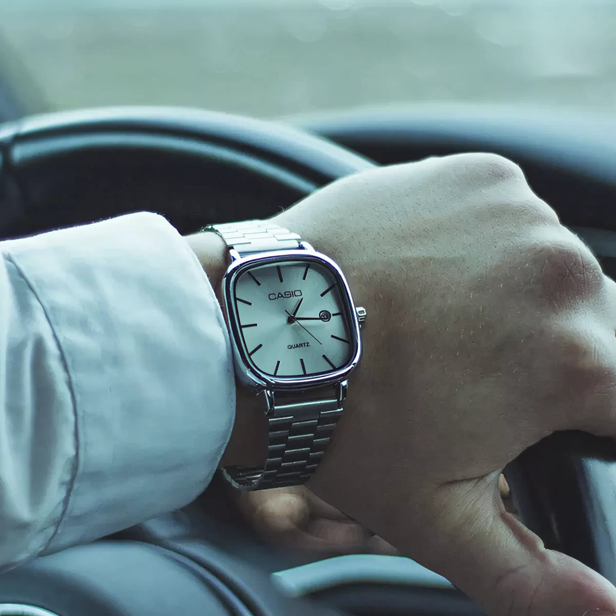 Reloj lujoso CASIO de 36 mm - Resistente al agua | Acero transferido