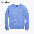 Maglione in lana e cashmere lavorato a trecce RL