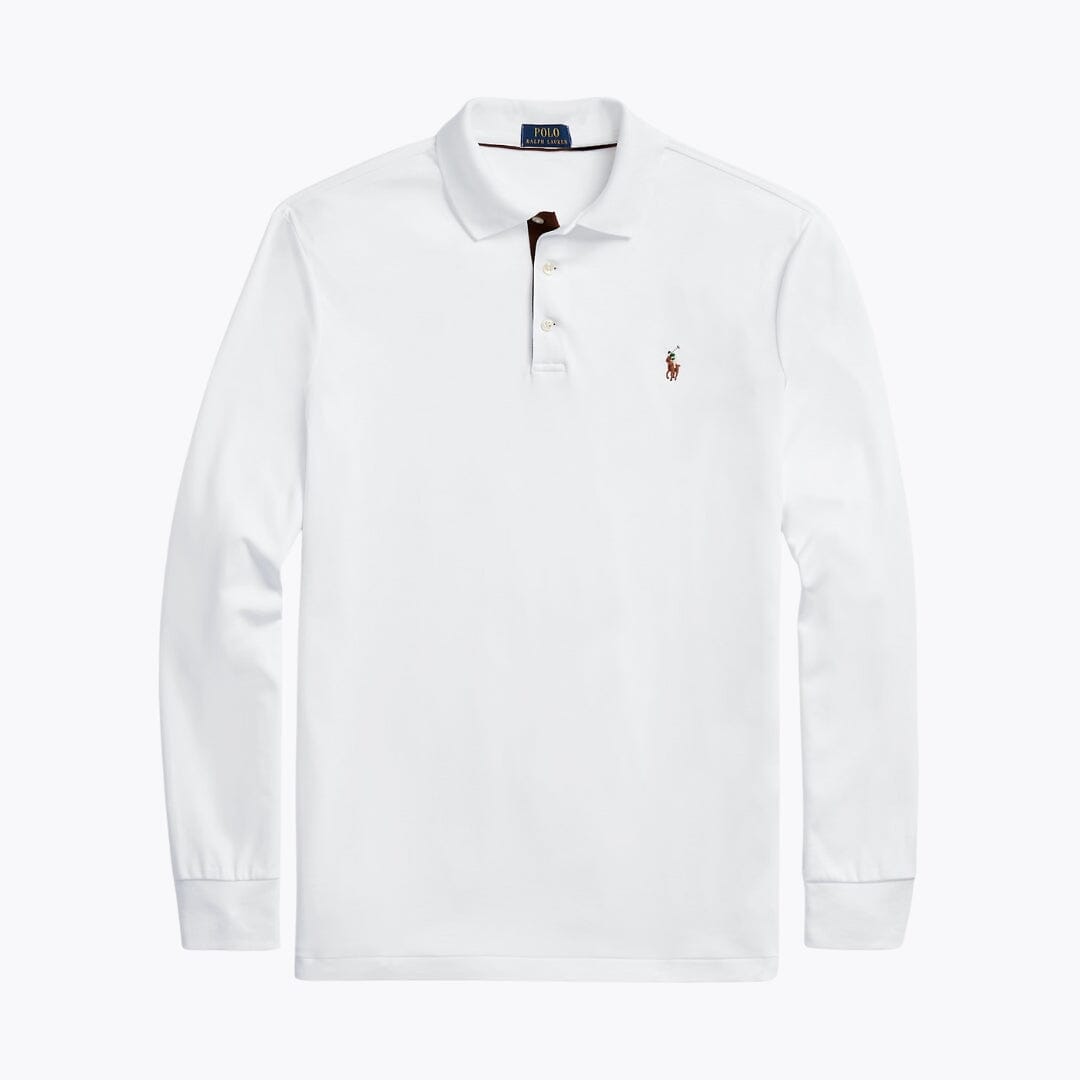 RL Poloshirt i blød bomuld med klassisk pasform