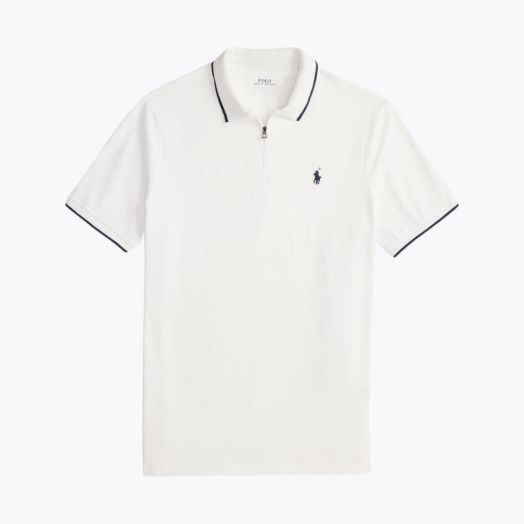 RL poloshirt i strækbart mesh med Classic Fit