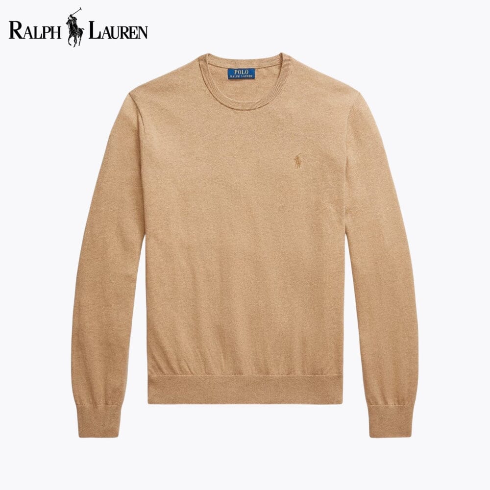 RL Pullover aus Baumwoll-Kaschmir mit Rundhalsausschnitt