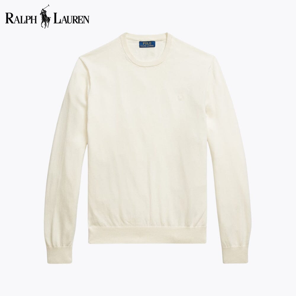 RL Pullover aus Baumwoll-Kaschmir mit Rundhalsausschnitt