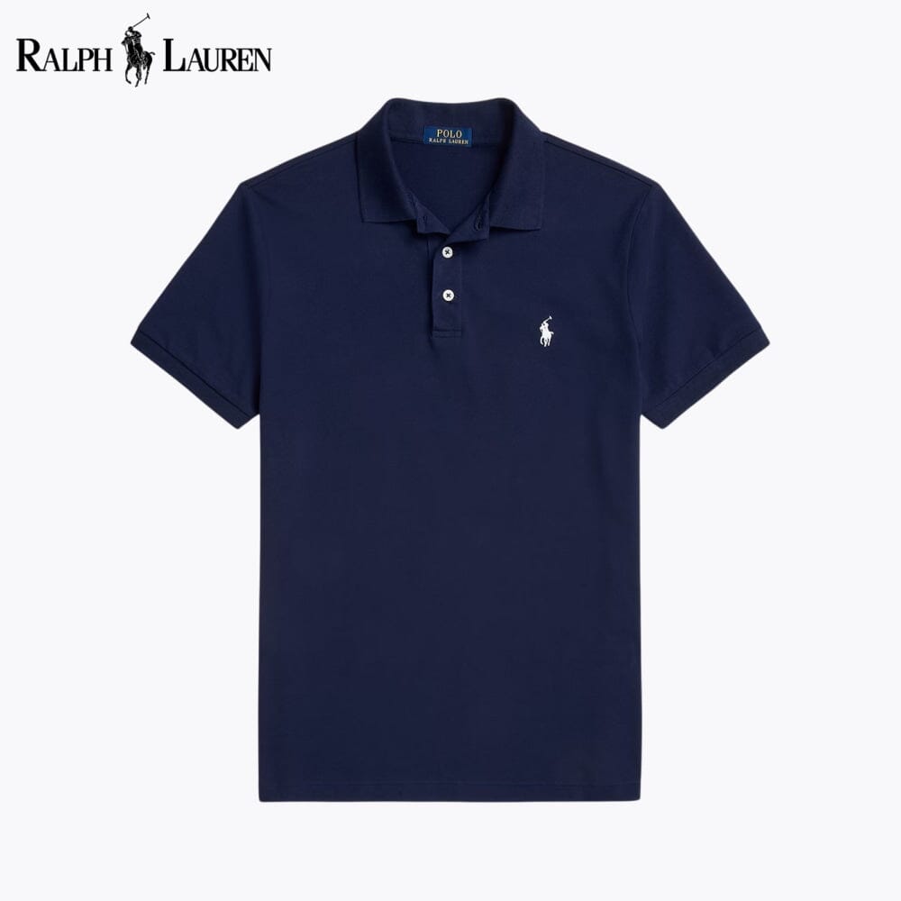 RL Custom Slim Fit-polo-T-shirt i stretch-mesh