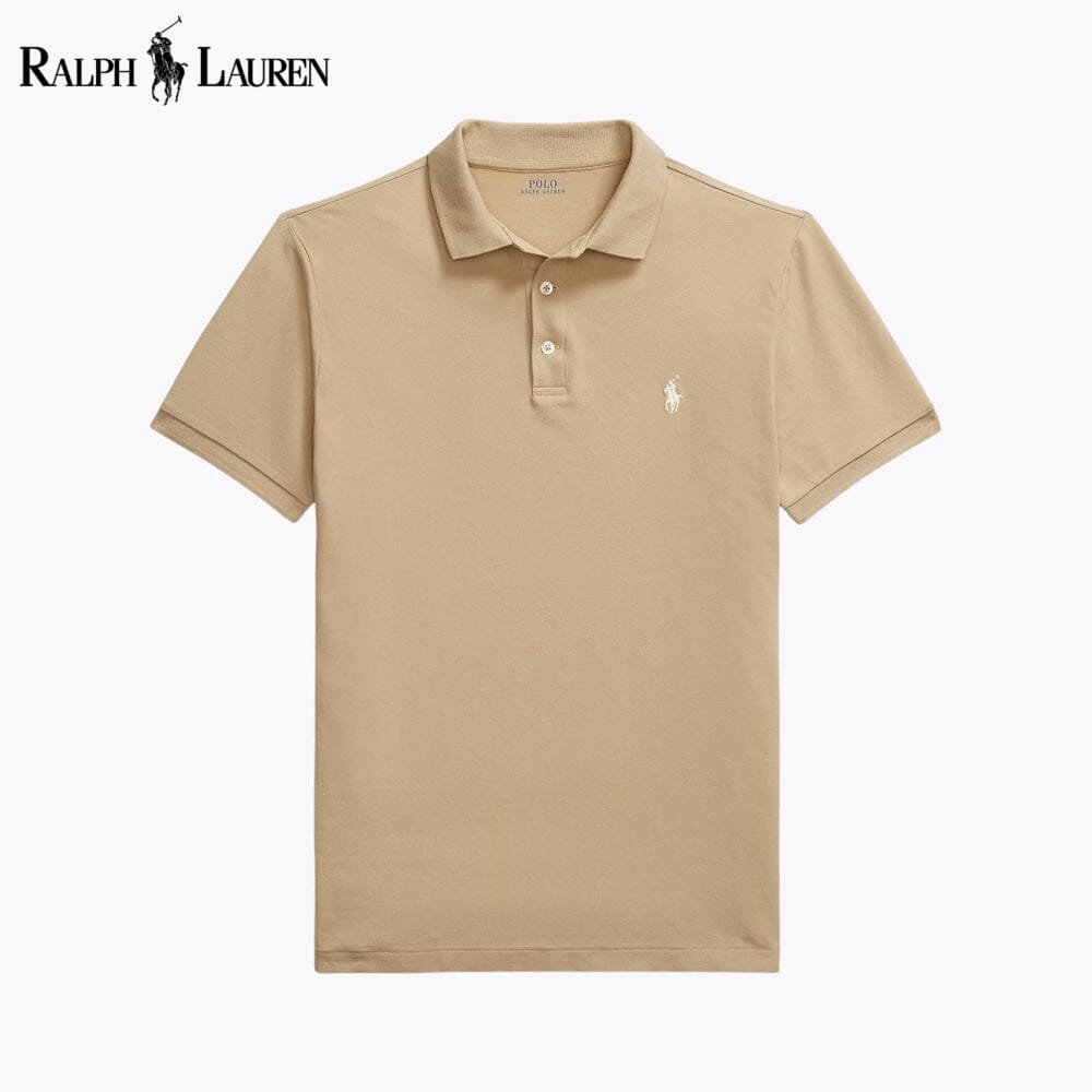 RL Custom Slim Fit Stretch-Mesh-Poloshirt