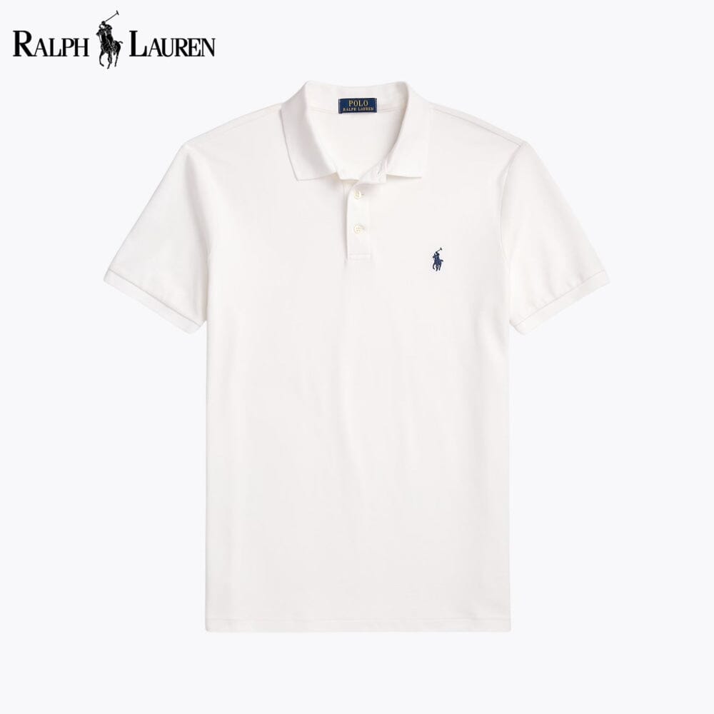 RL Custom Slim Fit Stretch-Mesh-Poloshirt