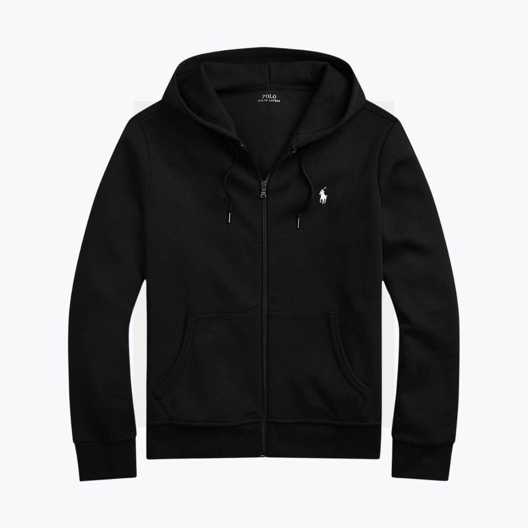 Mikina RL z dvojito pleteného materiálu na zips po celej dĺžke