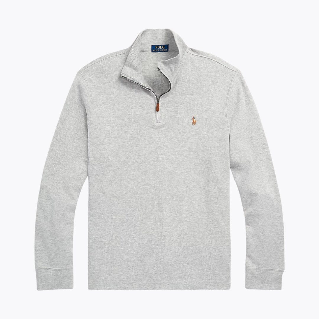RL Pullover aus Estate-Rippstrick mit Viertelreißverschluss
