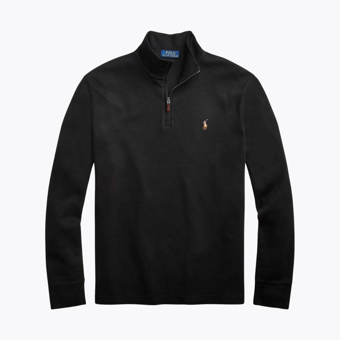 RL Pullover aus Estate-Rippstrick mit Viertelreißverschluss