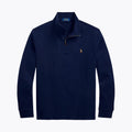 RL pullover med kvart lynlås i Estate-rib