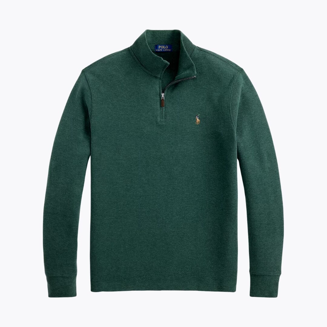 RL Pullover aus Estate-Rippstrick mit Viertelreißverschluss