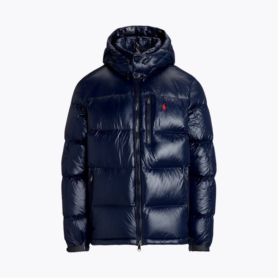 RL Gorham glänzende Daunenjacke