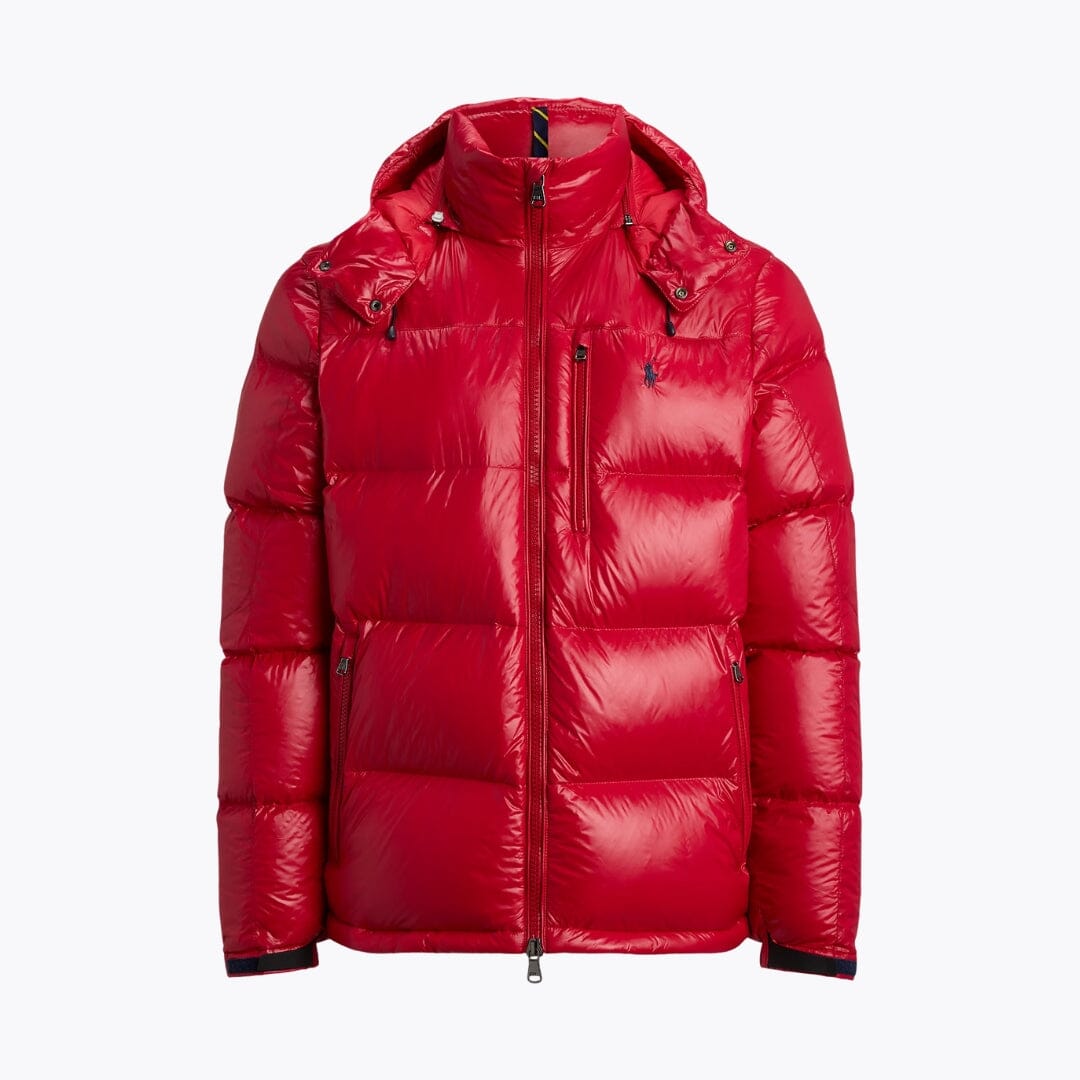 RL Gorham glänzende Daunenjacke
