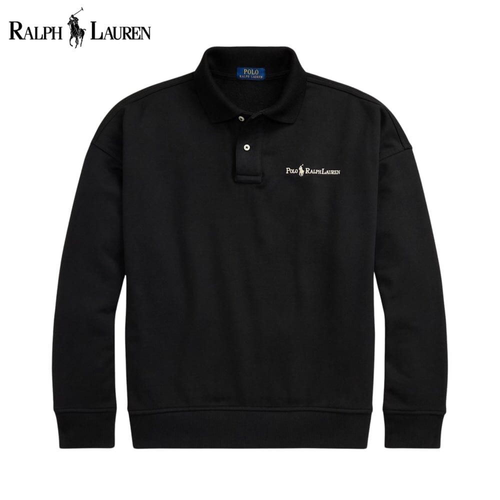 RL Sweatshirt mit Logo und Kragen