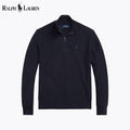 RL Mesh-Knit Cotton Quarter-Zip Sweater