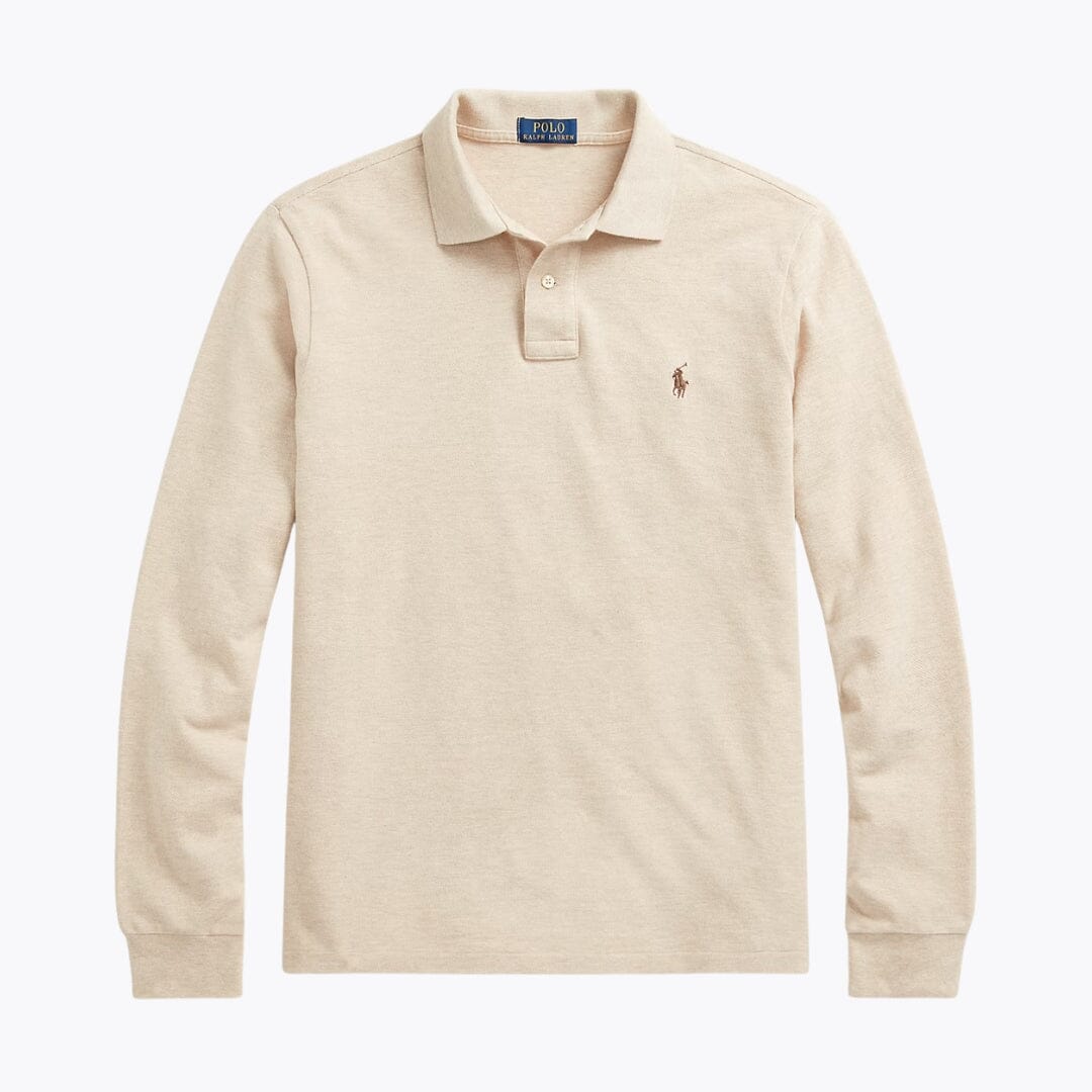 RL Mesh-Polohemd mit langen Ärmeln