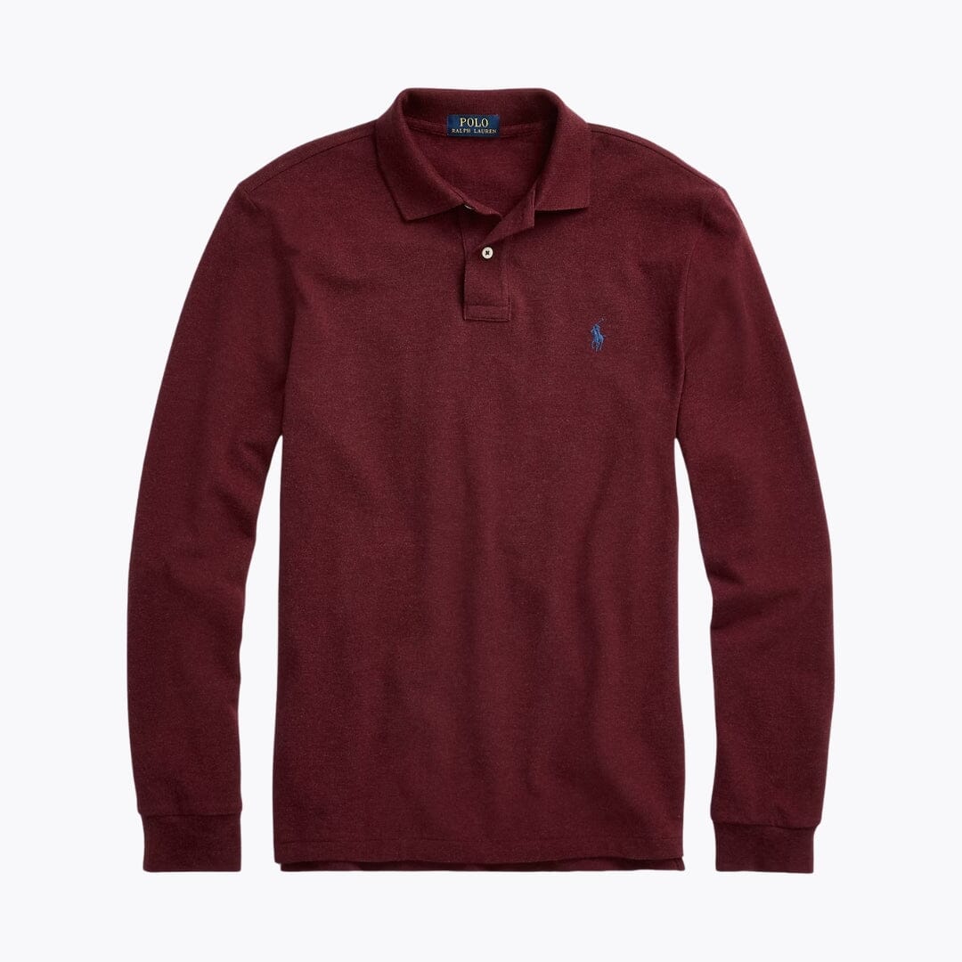 RL Mesh-Polohemd mit langen Ärmeln