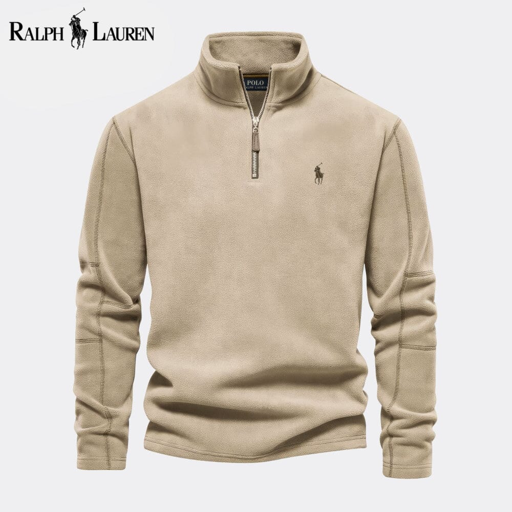 RL Prestige Strickpullover aus Wolle mit Zopfmuster