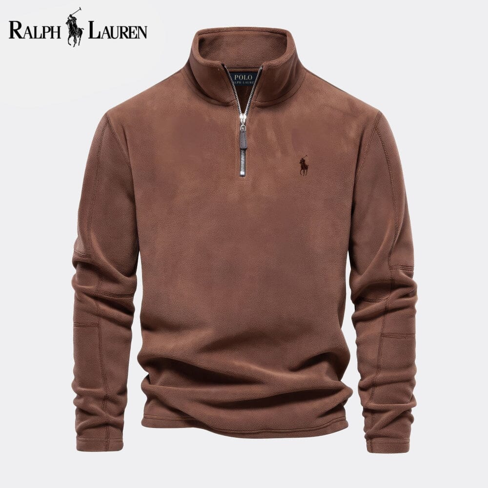 RL Prestige Strickpullover aus Wolle mit Zopfmuster
