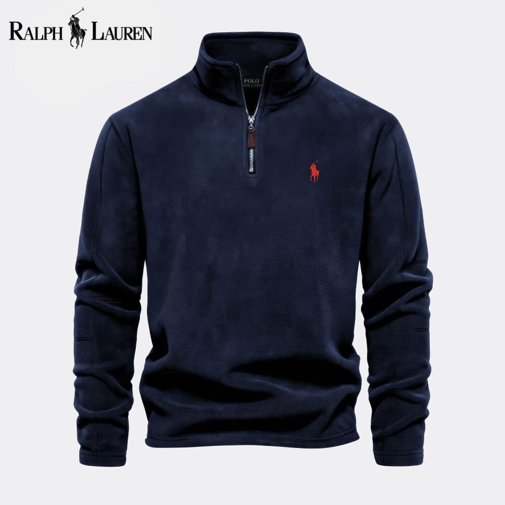 RL Prestige Strickpullover aus Wolle mit Zopfmuster