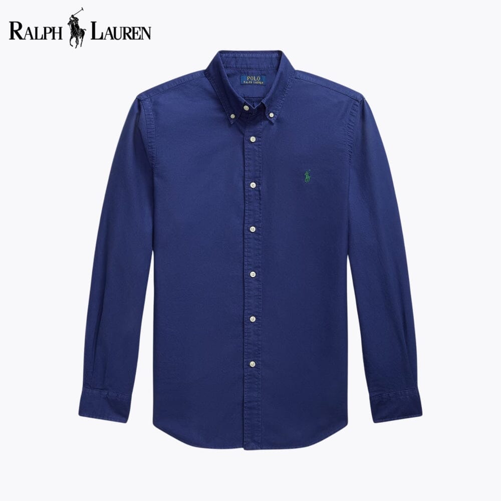 RL Oxford-Hemd mit Slim Fit und garment-dyed