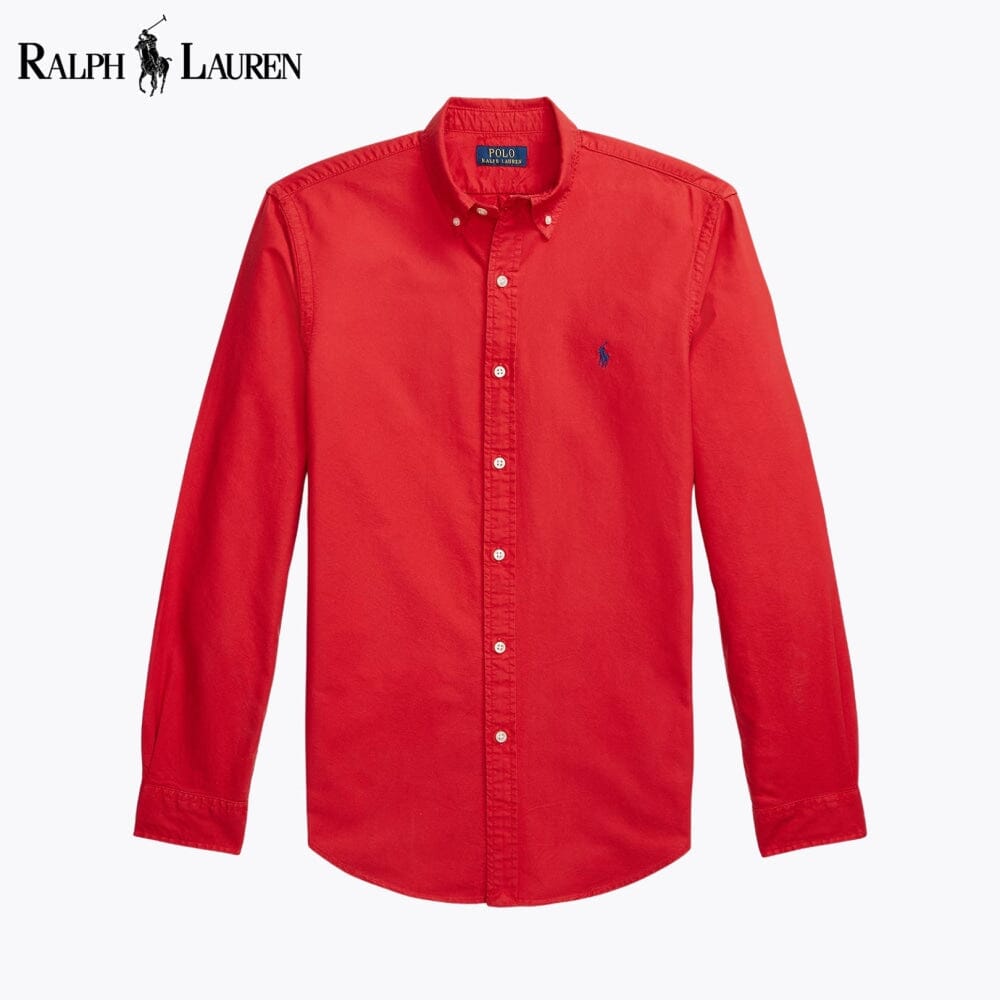 RL Oxford-Hemd mit Slim Fit und garment-dyed