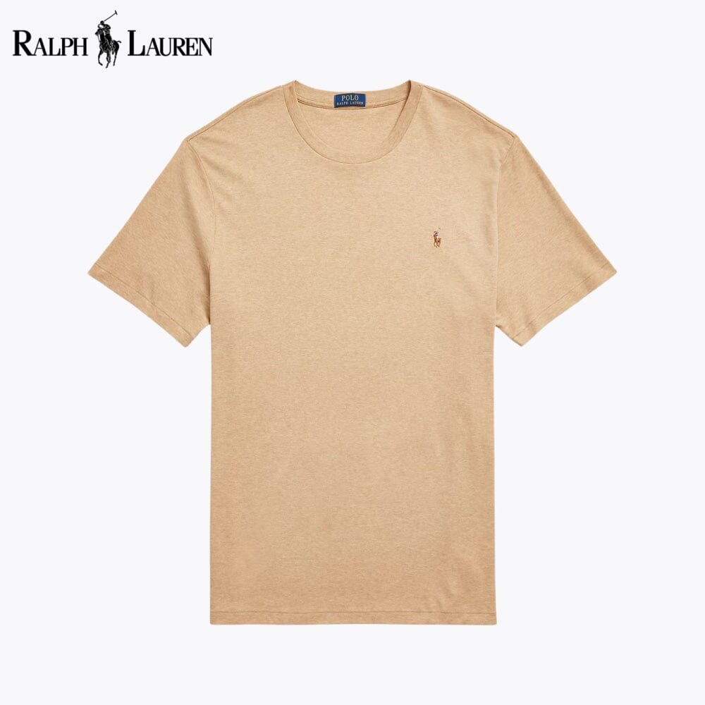 RL T-Shirt aus weicher Baumwolle mit Rundhalsausschnitt