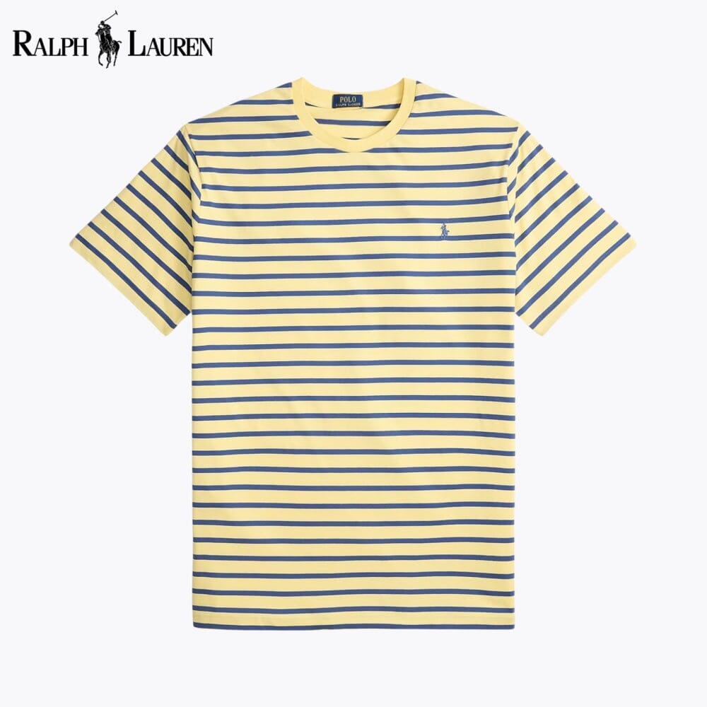 RL T-Shirt aus gestreiftem Jersey mit Rundhalsausschnitt