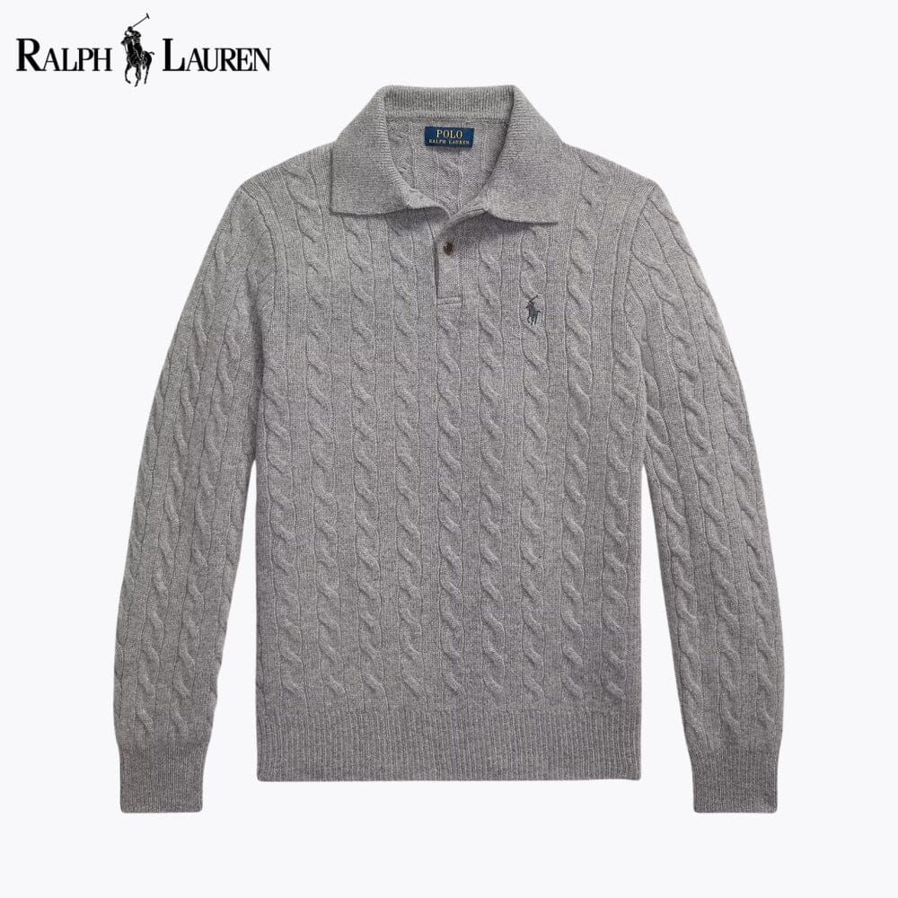 RL Zopfstrickpullover aus Wolle und Kaschmir