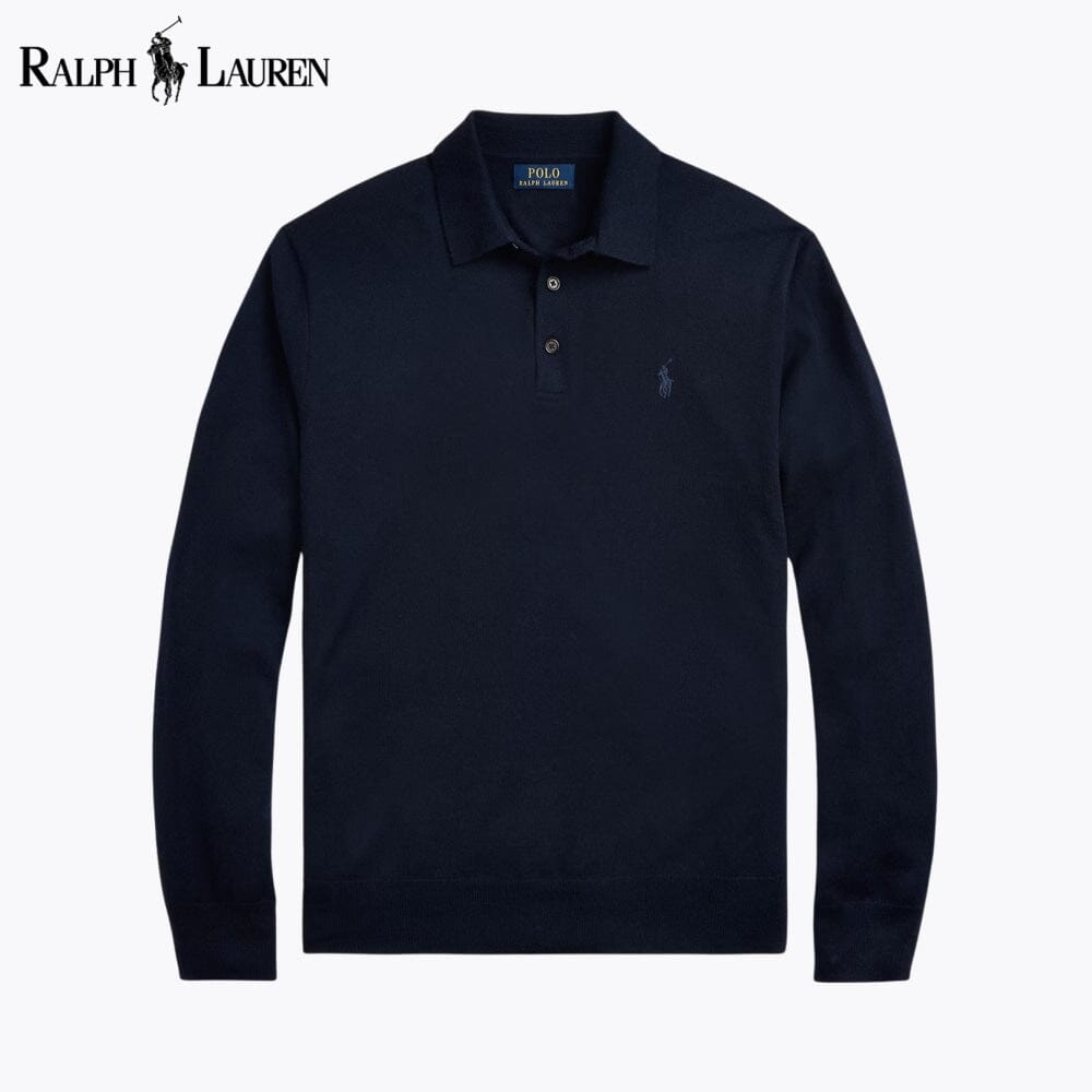 RL Pullover aus Wolle mit Polokragen