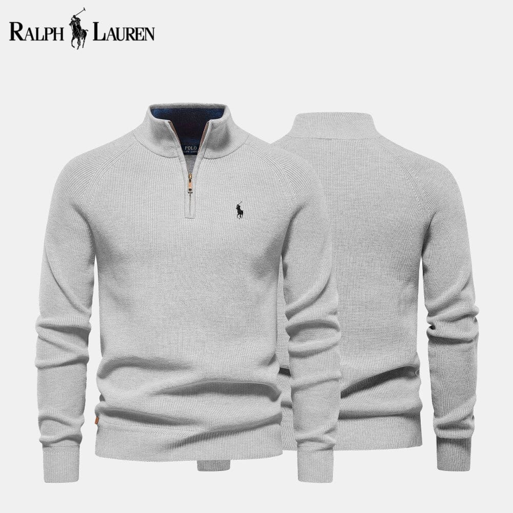 RL Strickpullover aus Wolle mit Reißverschluss