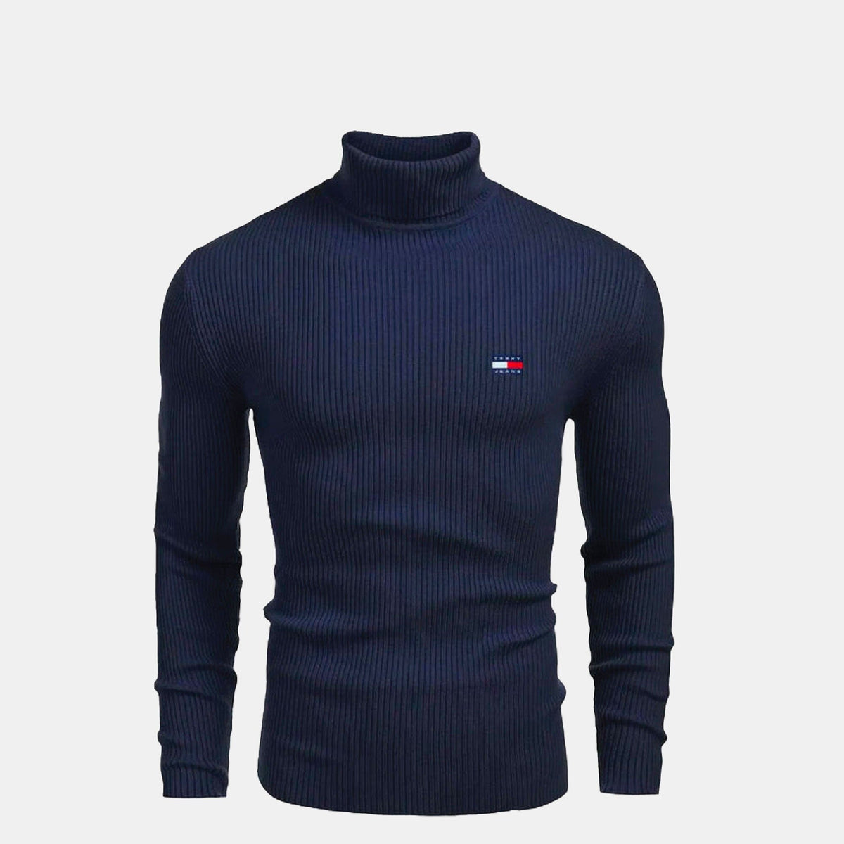 TH Turtleneck sweater i kabelstrikket uld